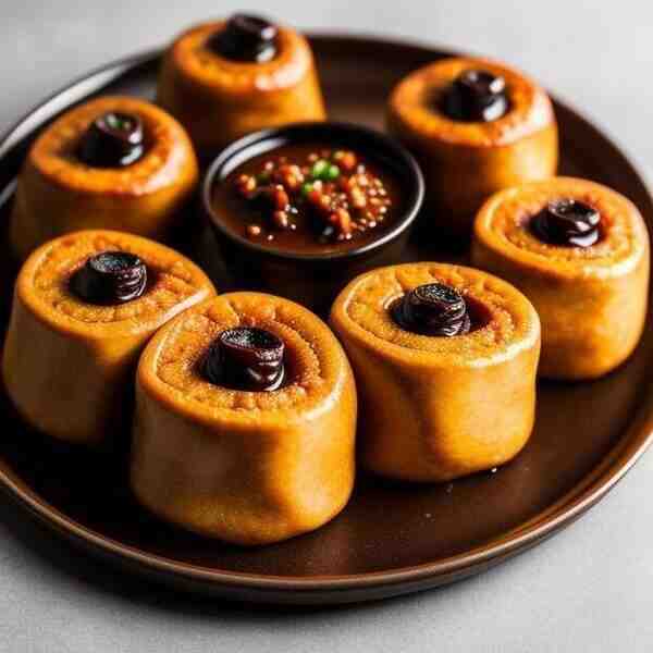 Пикантные мясные рулетики с черносливом